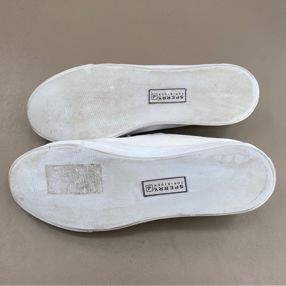 Sperry Women's Seacoast Core White Fisherman Classic Canvas Sneakers Size 10 - Picture 8 of 11